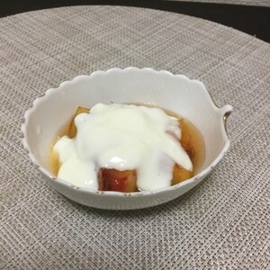 腸活〜美味しい桃のヨーグルト